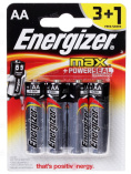 Батарейка ENERGIZER AA MAX /3+1шт/